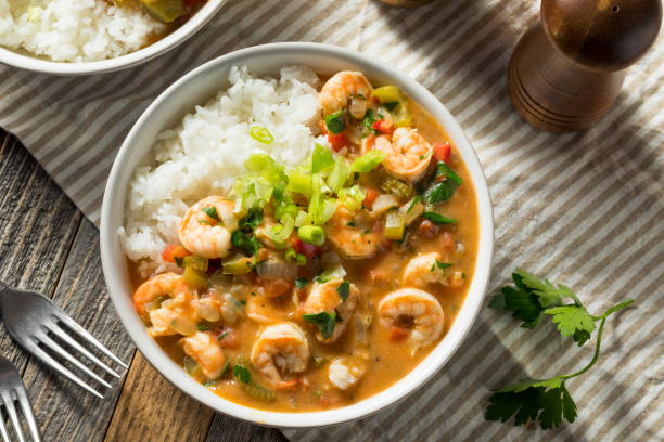 istock Spicy Homemade Cajun Shrimp Etouffee 1146764165