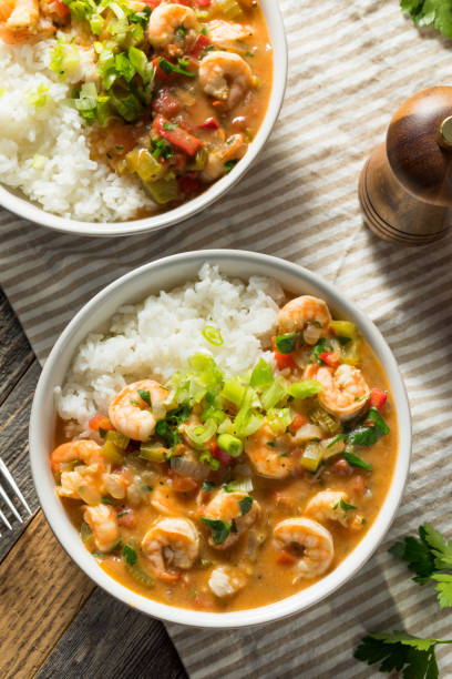 istock Spicy Homemade Cajun Shrimp Etouffee 1146766816