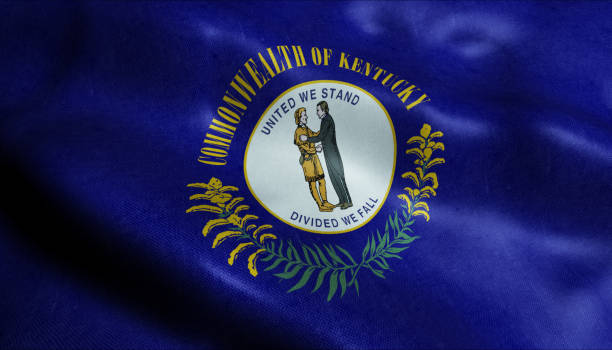 istock State of Kentucky Waving Flag in 3D 1146770261