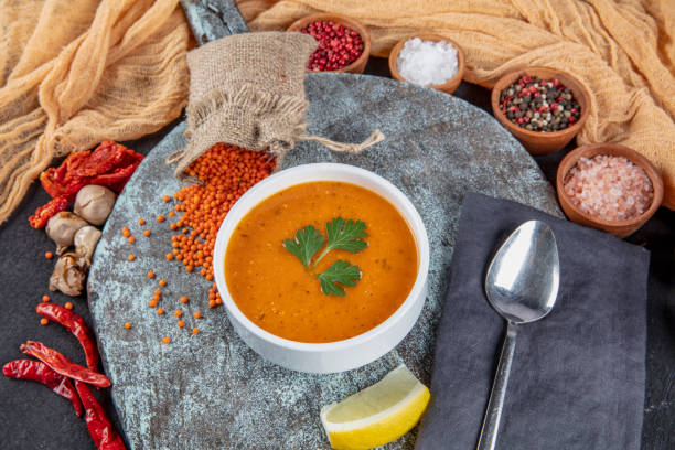 Turkish Traditional Tarhana or Ezogelin Soup