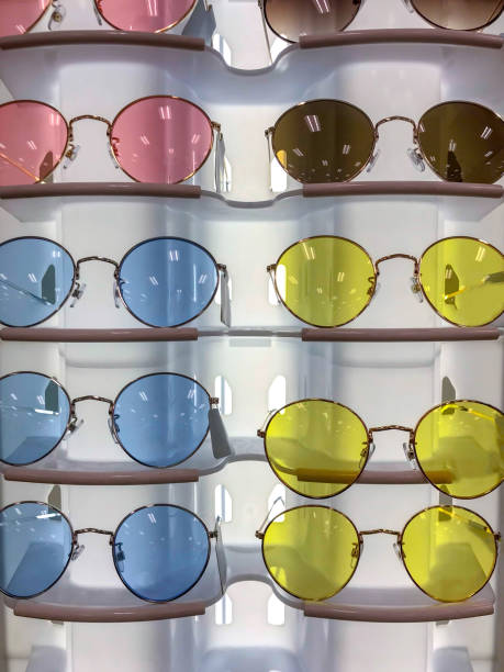 istock Fun colorful sunglasses on display 1146780885