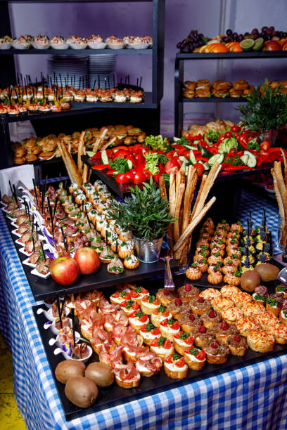 istock Various small snacks at the banquet event. 1146783900