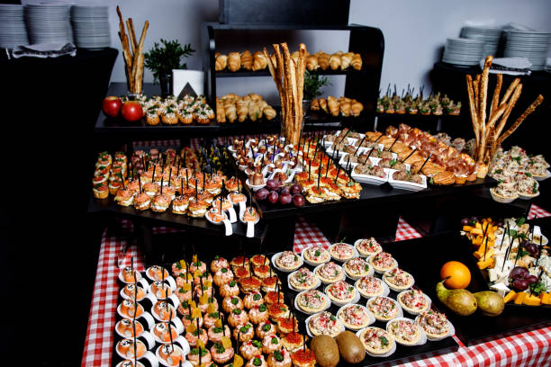 istock Various small snacks at the banquet event. 1146783916