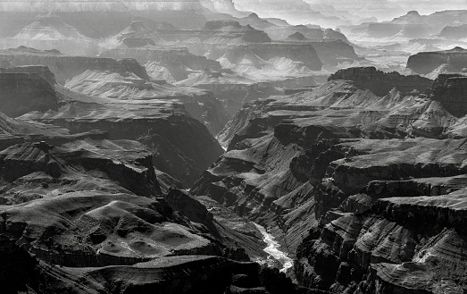 A view of the Colorado River from Lipan Point at Grand Canyon, Arizona, USA