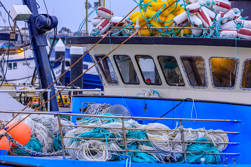 Commercial fishing along the Northern California coast