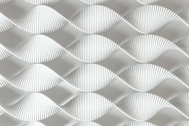 istock 3d rendering, the spiral DNA consist of lines. 1146809959
