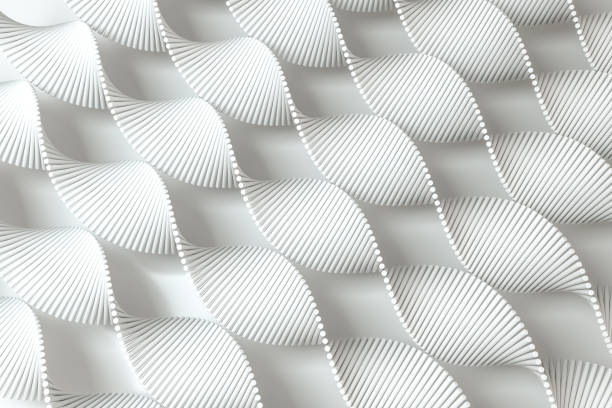 istock 3d rendering, the spiral DNA consist of lines. 1146810014