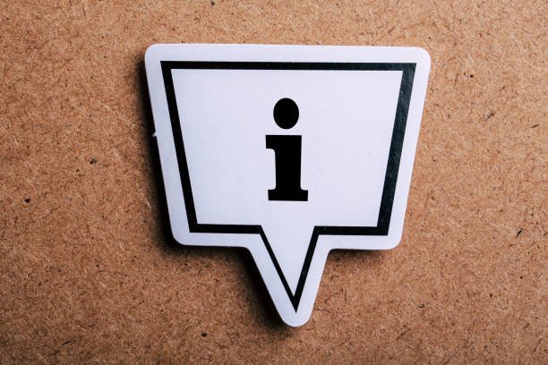 istock Information Sign Speech Bubble Isolated On Brown paper Background 1146814227