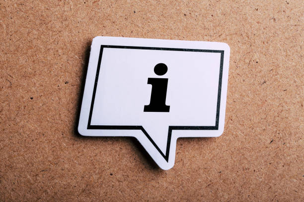 istock Information Sign Speech Bubble Isolated On Brown paper Background 1146814239