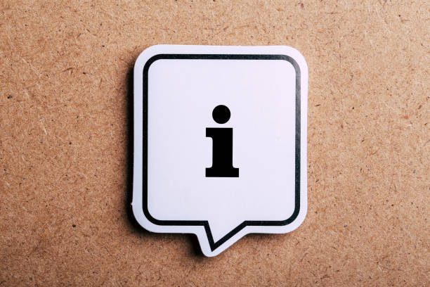 istock Information Sign Speech Bubble Isolated On Brown paper Background 1146814253