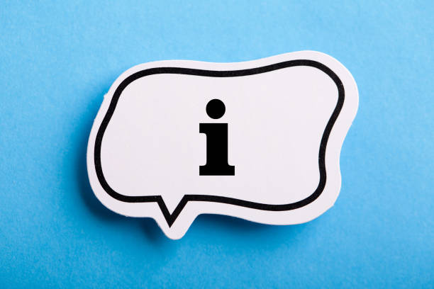istock Information Sign Speech Bubble Isolated On Blue Background 1146814284