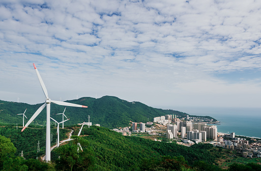 Wind Power Generation in Hailing Island, China