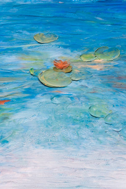 istock colorful and textured background: water lily in pond 1146817030