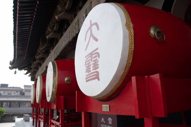 istock Several drums on the Drum Tower in Xi'an China 1146820842