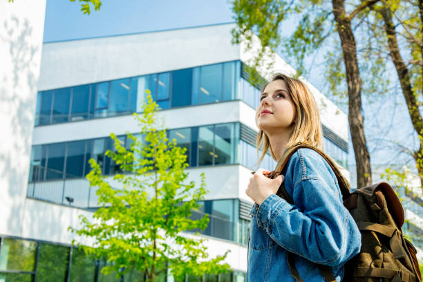 istock A young student with a backpack is the first time near campus of the university. 1146824610