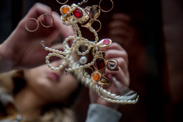 istock Young woman with jewelry and bijouterie 1146824722