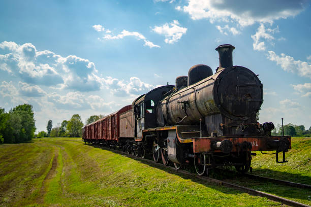 istock Abandoned steam train,  sunny day, Croatia 1146827697