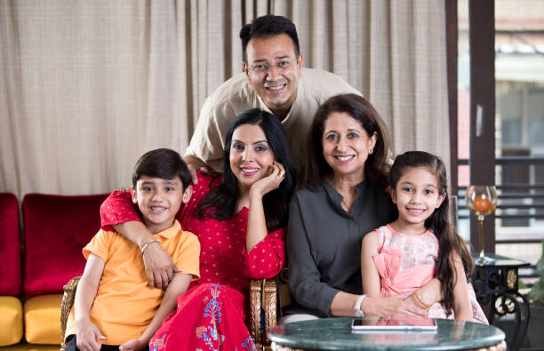 istock Happy Indian family 1146836056