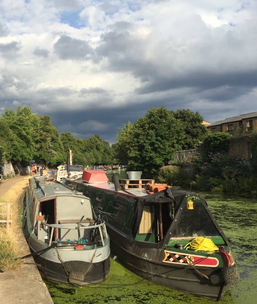 istock Boats London Canal 1146836135