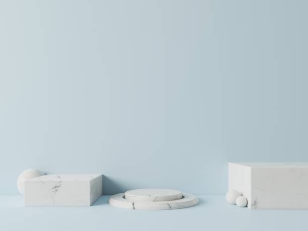 istock Podium in abstract for placing products and for placing prizes 1146836259