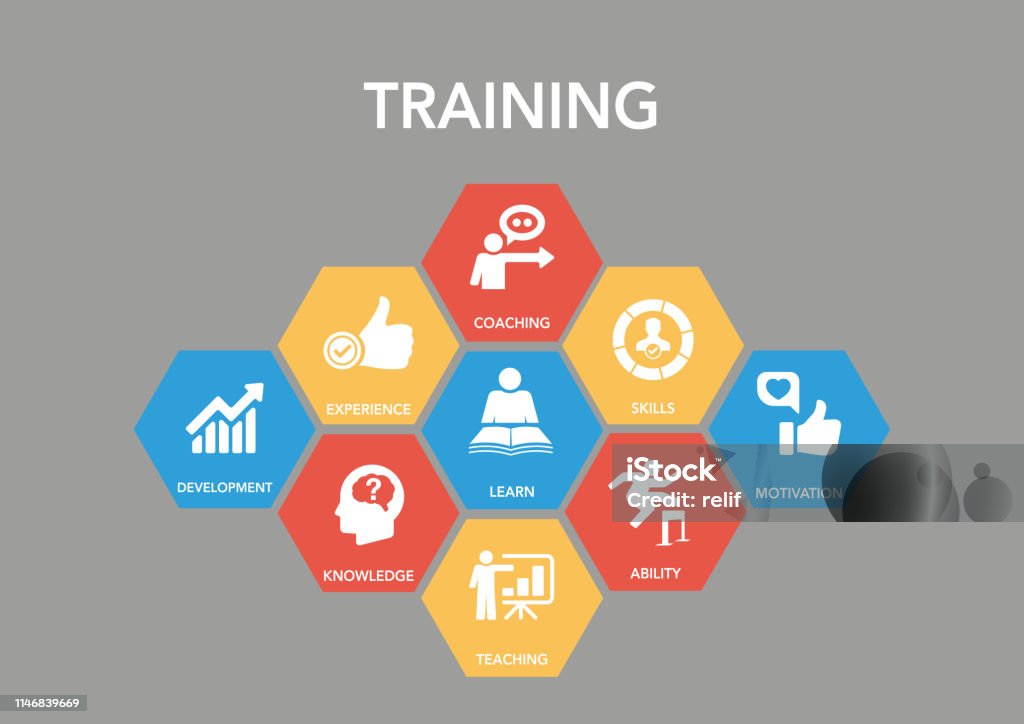 Training Icon Concept Communication stock vector