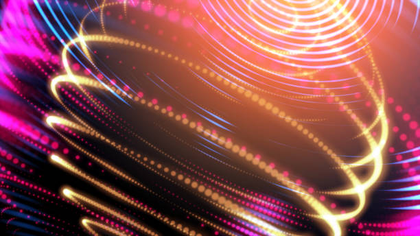 istock Digital light world cyber space 3D rendering background, neon colorful global world in cyber space, future energy power technology and internet connection concept 1146840464