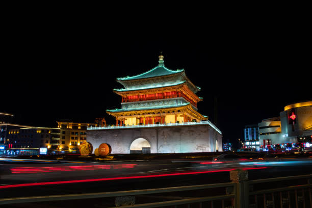 istock Traffic surrounds the Chinese Bell Tower in Xi'an 1146841645