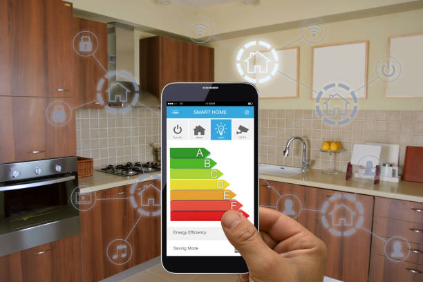 istock Smart home automation mobile phone energy efficiency technology 1146842653