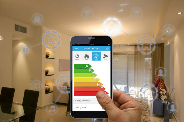 istock Smart home automation mobile phone energy efficiency technology 1146842815