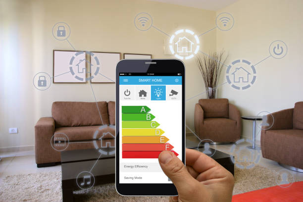istock Smart home automation mobile phone energy efficiency technology 1146842917