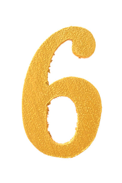 istock Close-Up Of Number 6 Against White Background 1146849844