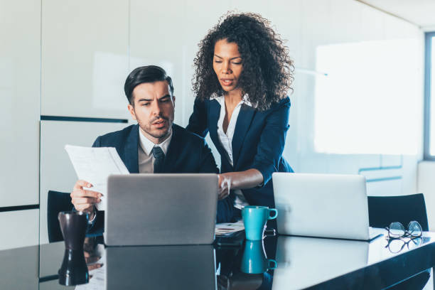 istock Discussing the report with the CEO 1146858528