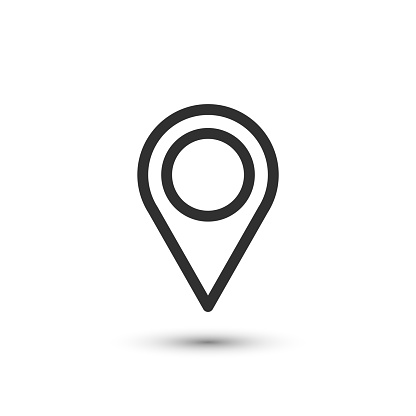 Vector location icon. Map, place symbol. For design, web site design,...
