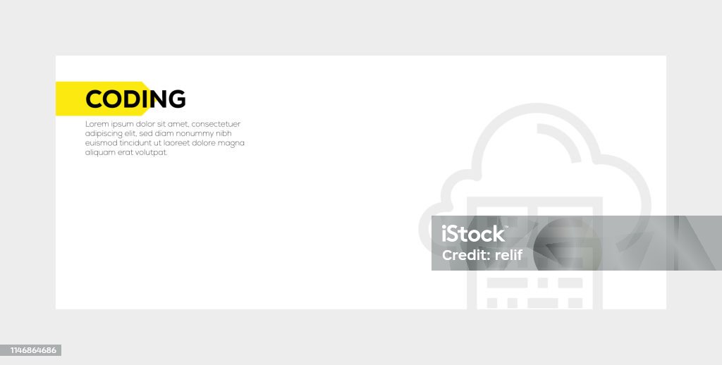 Coding Banner Concept Stock Illustration - Download Image Now ...