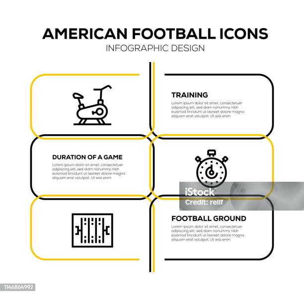 American Football Icon Set Stock Illustration - Download Image Now - American Culture, Arranging, Aspirations