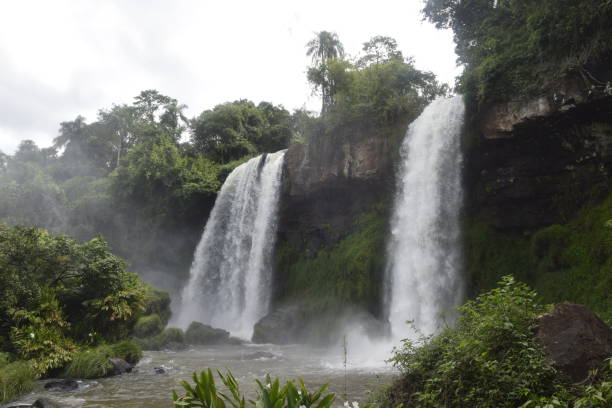 istock Dos Hermanas waterfall in Brazil 1146867373