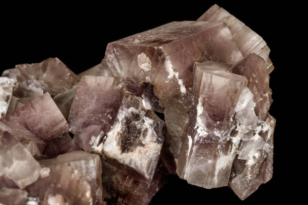 istock Macro stone Aragonite mineral on a black background 1146875141