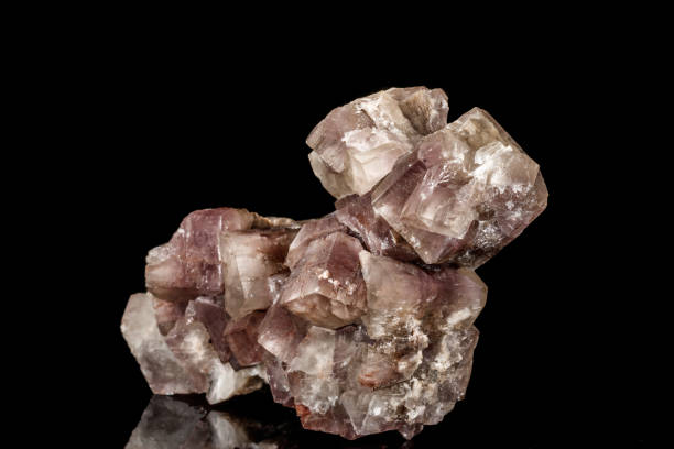 istock Macro stone Aragonite mineral on a black background 1146875180