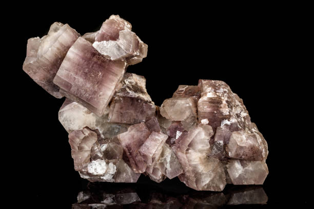 istock Macro stone Aragonite mineral on a black background 1146875198