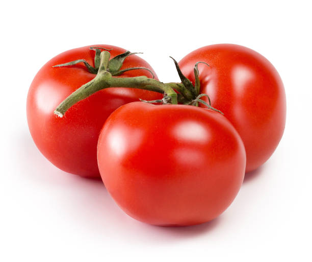 istock Fresh Tomatoes isolated on white. Full depth of field. 1146876528
