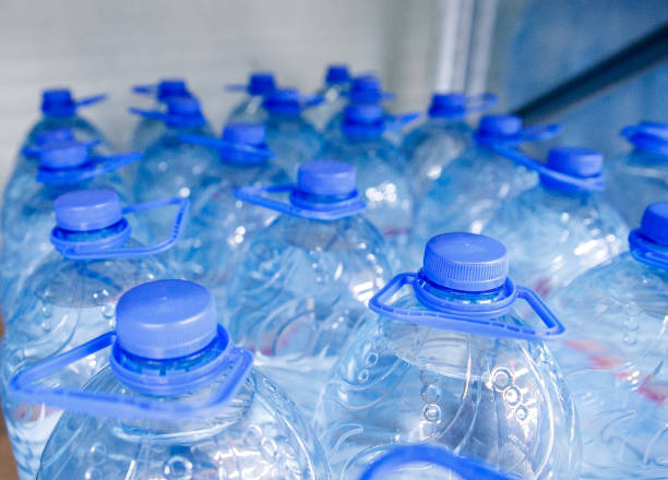 istock Lid plastic water bottle plastic bottles with water 5 liters 1146876685