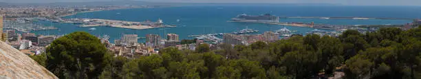 Photo of Panoramic view of Palma de Mallorca from Castell de Bellver in Palma de Mallorca