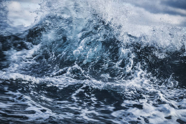 istock Out in a rough sea, waves crashing 1146883982