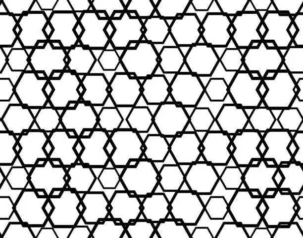 Vector illustration of arabian  cell  seamless  pattern