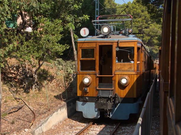 Historical train Ferrocarril de Soller on Mallorca