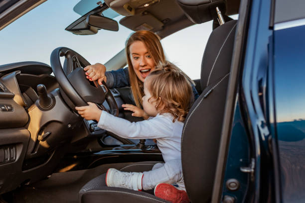 istock Mother and son driving in a car 1146885417