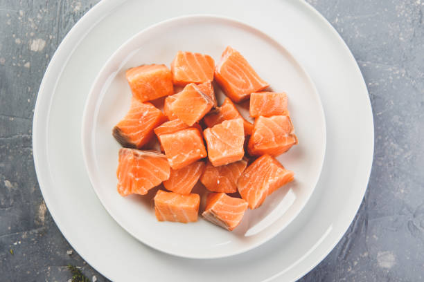 istock Close up at pieces of Salmon 1146886165