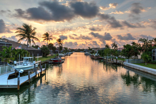 istock Riverway that leads to the ocean on Marco Island 1146886340