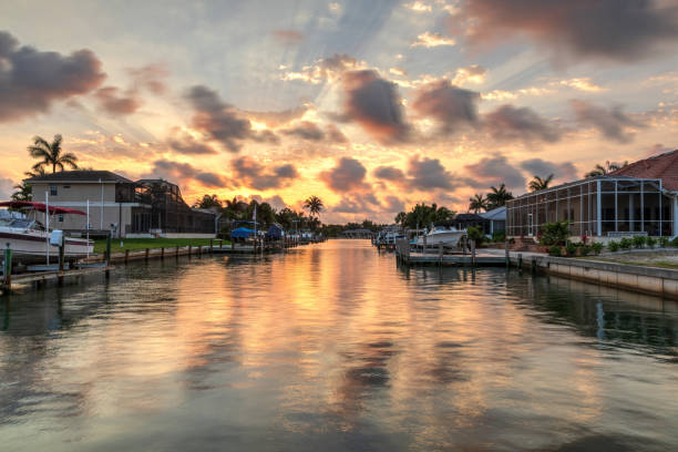 istock Riverway that leads to the ocean on Marco Island 1146886441