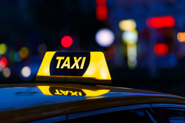 istock Yellow taxi cab detail 1146893043